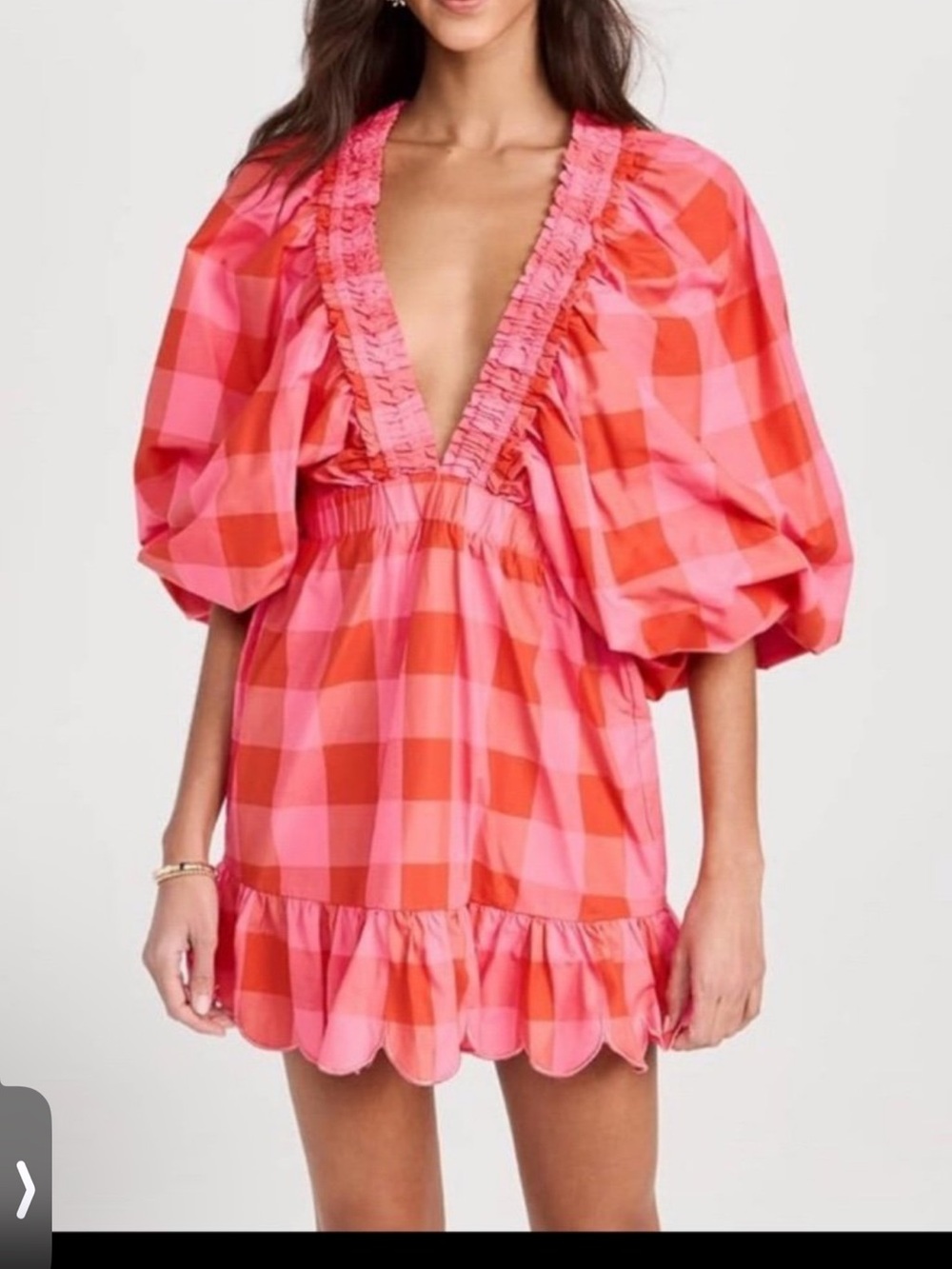 Sundress Pink & Red Gingham Sundress